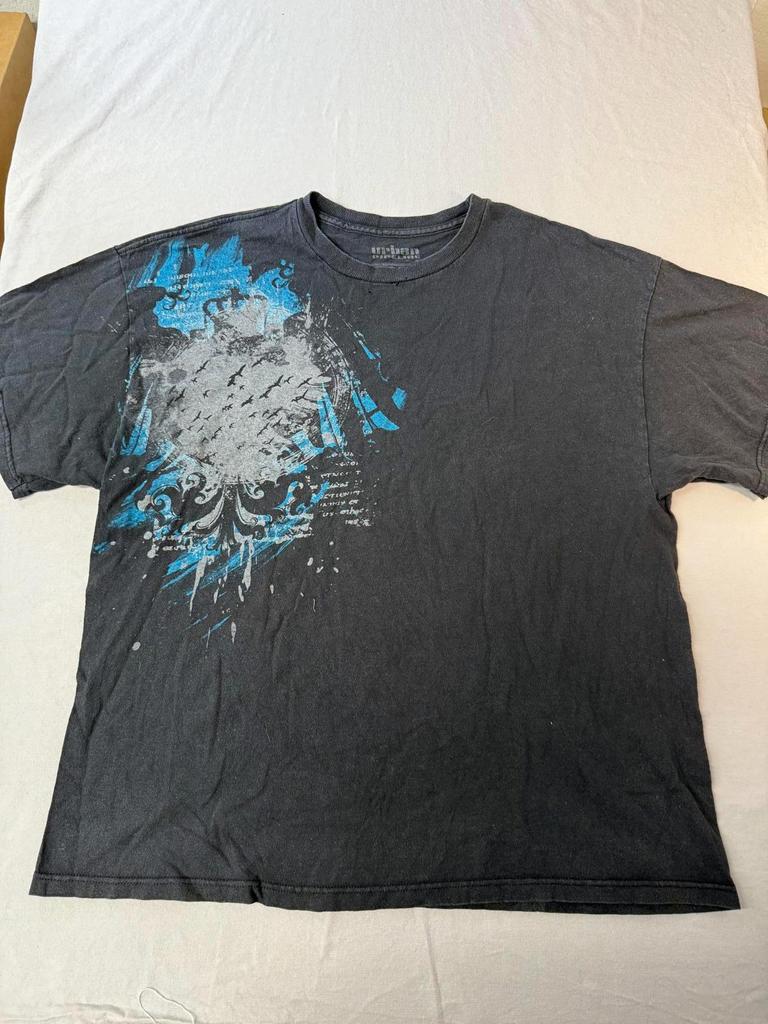 Y2K Splatter T Shirt Layerd Paint Splatter Urban Pipeline XXL
