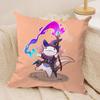 Cute Axolotl Cushion Cover Silky Short Plush Double-Sided Printed Pillow Case for Sofa All Seasons Home Decor Gift