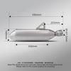 Per Moto 800X 800 X Adventure Rally Pro Scarico Acciaio Inossidabile Slip-on Line Terminale di Scarico con DB Killer Interfaccia 60mm