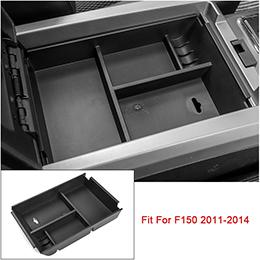 

Car Center Console Storage Box Organizer Tray for Ford Raptor F150 2011 2012 2013 2014 (not fit XL / XLT ) Interior Accessories чёрный