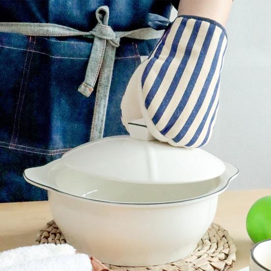 1Pc Thick Cotton Oven Glove Heat Resistant Mitt for Microwave Baking Non-Slip Kitchen Glove