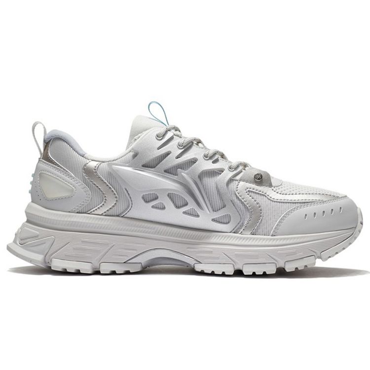 Li Ning Ling Feng Trend Rebound Cushioning Low Top Running Shoes Men Sneaker Gray ARLS001-2