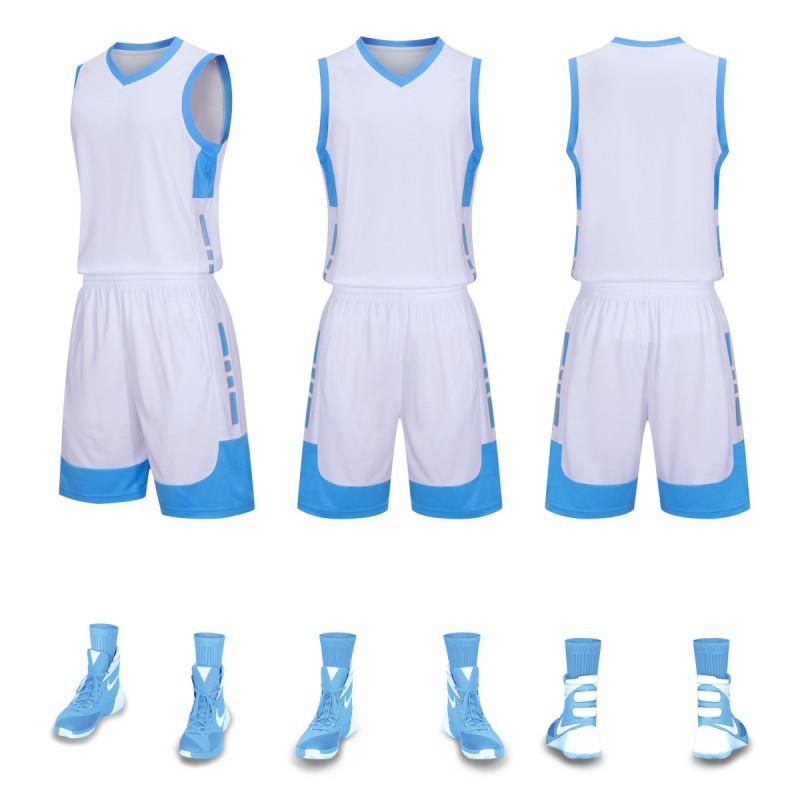 Kids Basketball Jersey Set Breathable Quick Dry Short Sleeve Uniform Boys Girls Training Camp