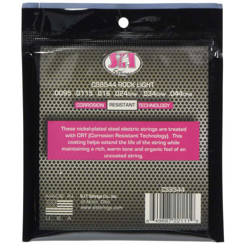 SIT Struny CRT Potažené Elektrické Rockové Lehké Struny pro Elektrickou Kytaru CS9544 .0095-.044