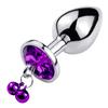 Metal Posterior Anal Plug Bullet   Gut  Swing Wear With Bell Love With Diamond