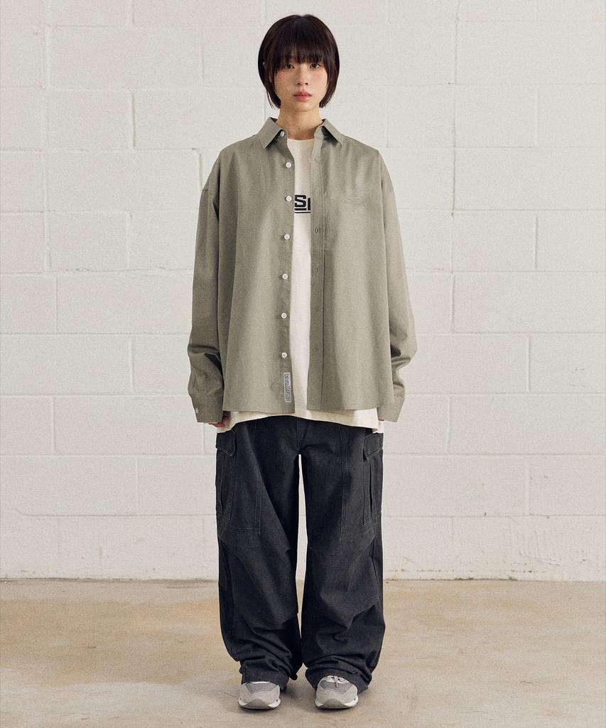 FILLUMINATE Cotton Washed Cargo Pants - Khaki