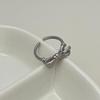 Korean-Style Silver Sweet Bow Ring for Women - Elegant, Slim, and Exquisite Design