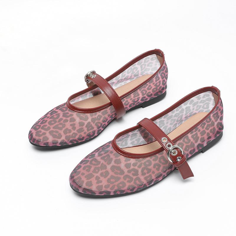 

Модные прозрачные кружевные балетки женские модные сетчатые балетки с леопардовым принтом женские дизайнерские элегантные лоферы из марли 42