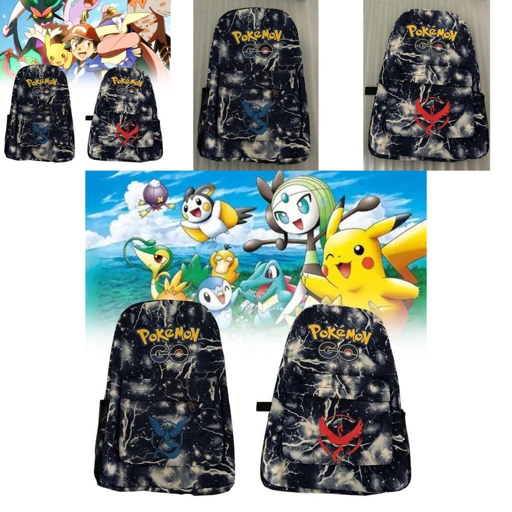 Pokmon Backpack With Waterproof Oxford Fabric For School Students