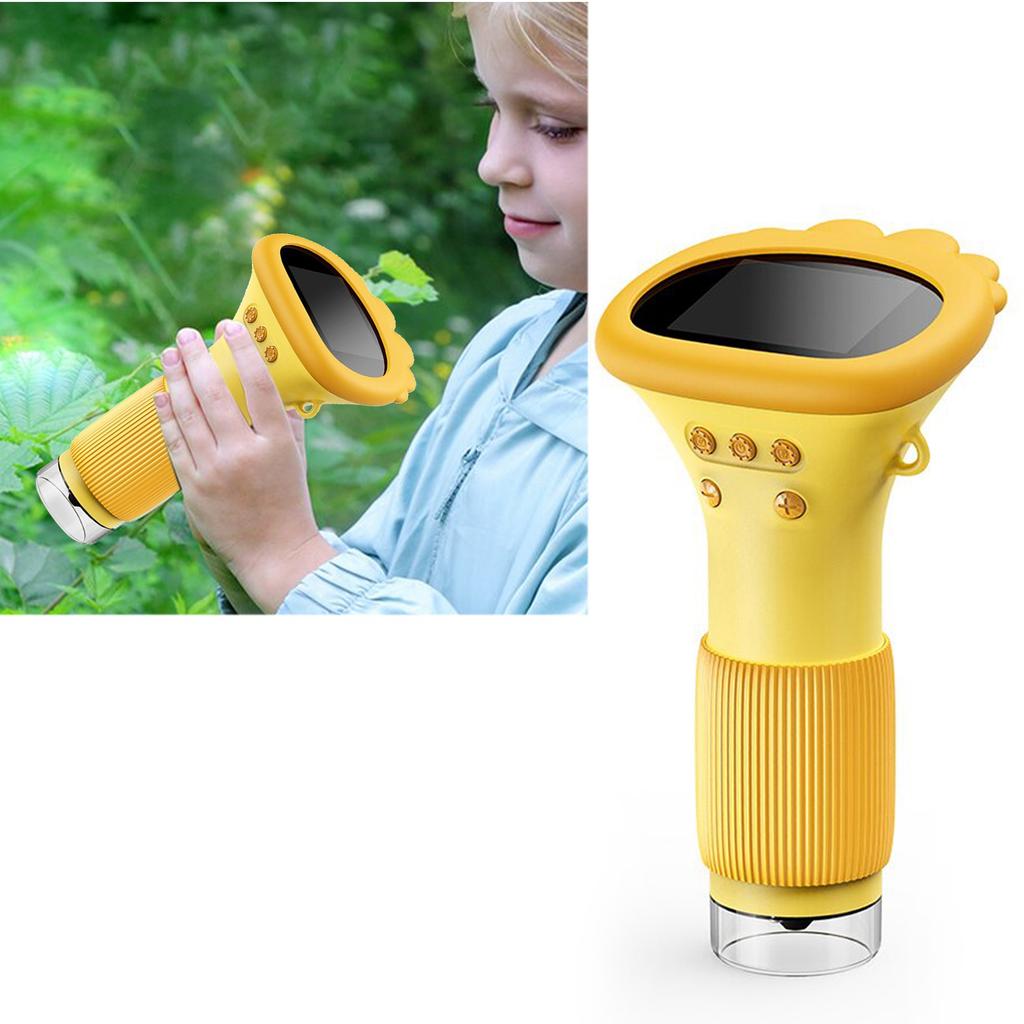 2in Screen Handheld Microscope 2MP 100 to 1000X Zoom Real Time HD Imaging Portable Microscope with 8 LEDs