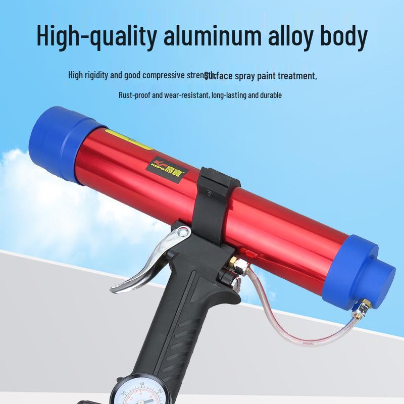 Gaobao 400ml Pneumatic Caulking Gun with Speed Control for Doors, Windows, Grout, Silicone, and Glass.