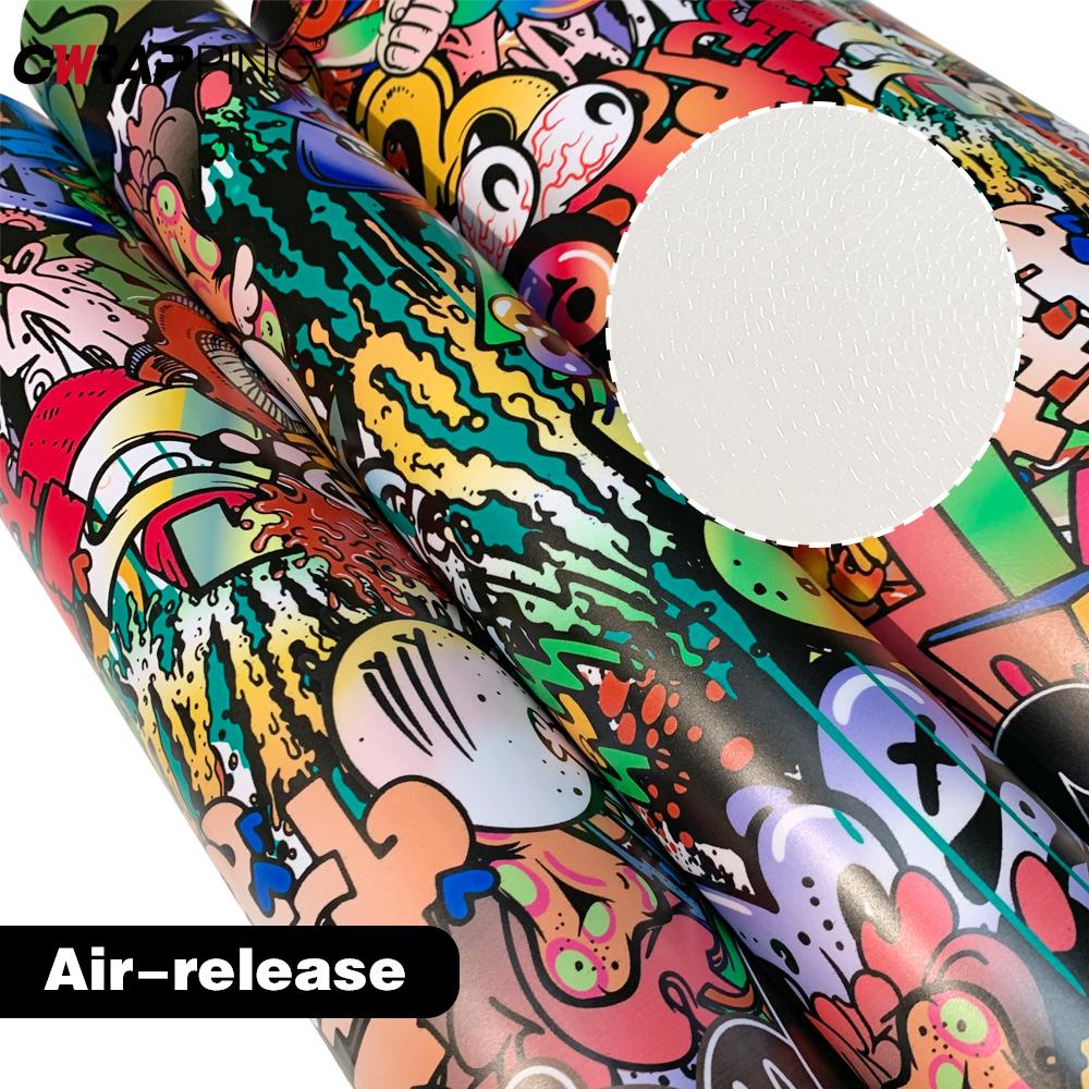 Graffiti Camouflage Film Water Proof Self-adhesive Stickers for Car Wrapping Vinyl Paper for Car Body Covering Carbon Foil Wrap