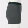 MUJI Smooth Boxer Dark Size XL Men's Open-Front Shorts, FAG38A5A, Gray,