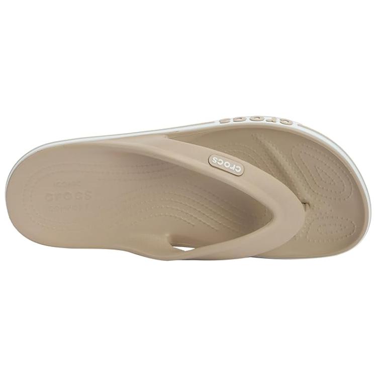 Crocs Comfortable Fashionable Anti-Slip Flip Flops Unisex Footwear Off-White 205393-2V3