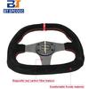 Universal Carbon Fiber Steering Wheel Suede 13inch 310mm Car Sport Steering Wheel D Shape With OM-Horn Button PCD70MM