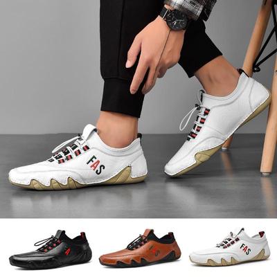 New Mens Leisure Leather Walking Shoes Fashion Driving Loafer Comfortable Ventilate Sport Shoes