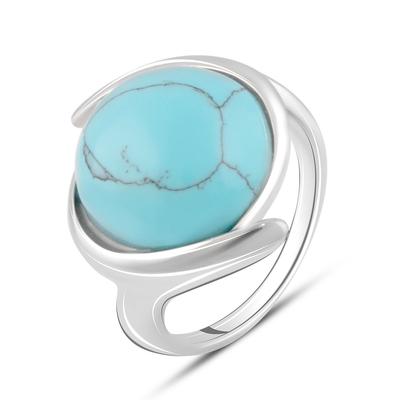 Bague en argent avec turquoise, poids de l'article 7,13 g (2084006)