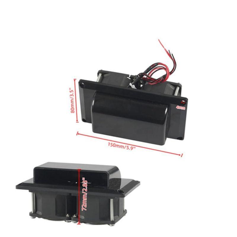 12V Range Hood Exhaust Fan 25W Durable Side Air Vent Easy Installation Quiet Operation Ventilation Exhaust Fan Boat Marine