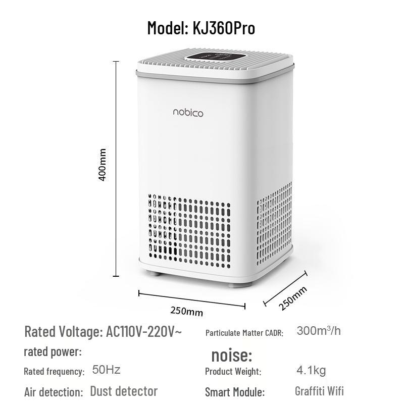Nobick Vertical Smart Pet Air Purifier: Hair and Odor Removal, Sterilization, and Disinfection for Cats and Dogs