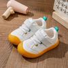 2026 Spring Kids' Breathable White Canvas Shoes - Soft Sole, Non-slip Indoor Sneakers for Boys & Girls