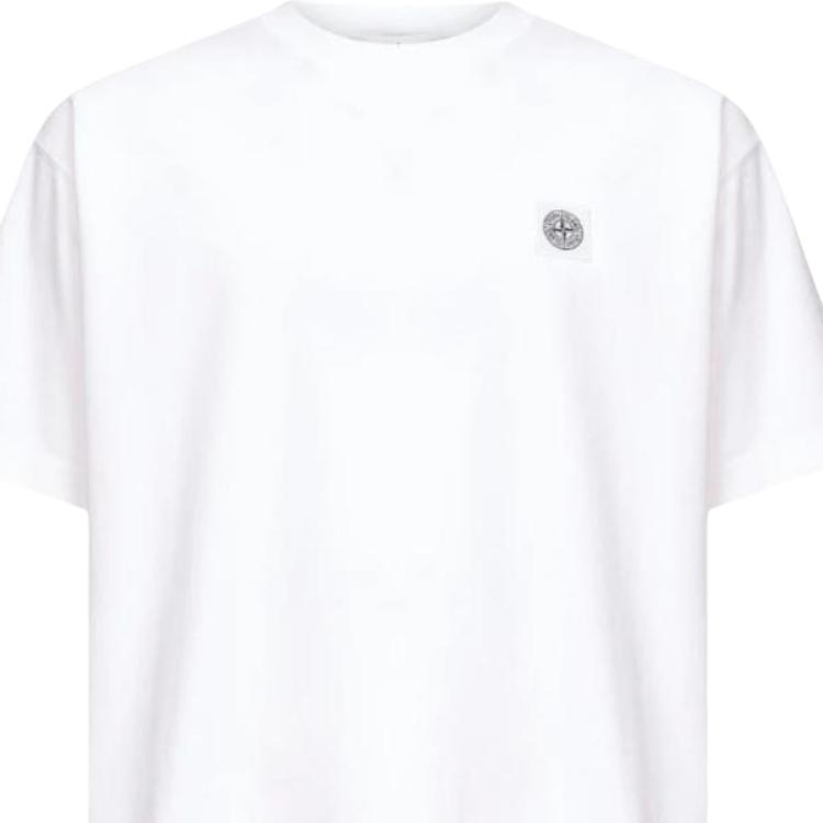 Stone Island Ss26 Solid Ribbed Crew Neck Short Sleeve T-Shirt Men Tops L1S152100030S0115V0001