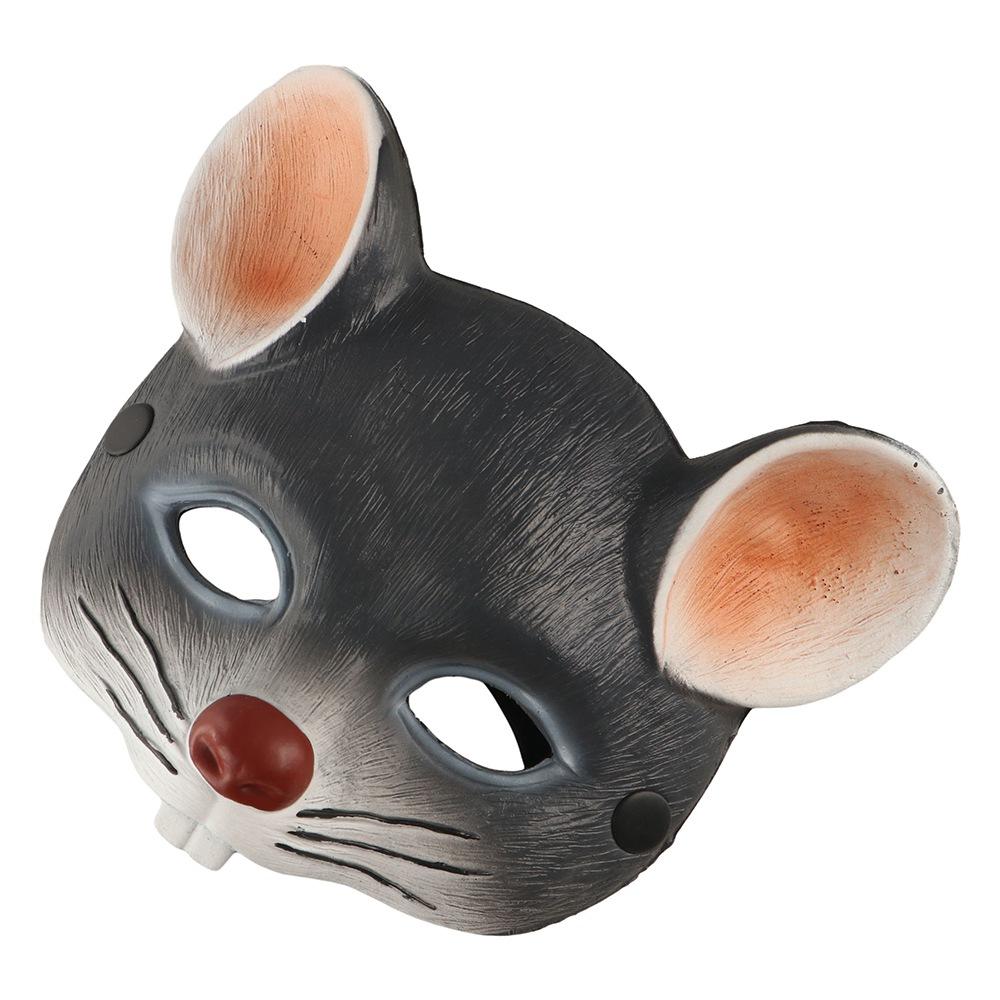For Women Men Cosplay Accessory Halloween Masks Half Face Mask Mouse Face Cover 3D Animal Mask