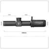 T-EAGLE EO1.2-6x24WA Rifle Scope with Variable Magnification, Short Scope for Airsoft, Includes 20mm High Mount Ring