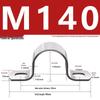 Galvanized U-Shaped Saddle Clamp for Pipes and Hoses