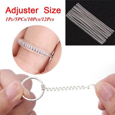 Transparent Spiral Invisible Resizing Tools Ring Size Adjuster Shell Hard Guard Tightener Reducer