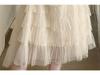 Summer Denim Patchwork Mesh Maternity Dress - Casual Loose-Fitting Sweet Outerwear