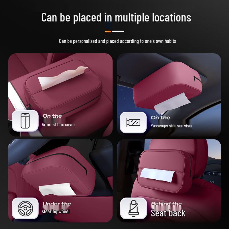 Voyah Taishan Car Tissue Box: Fits 26 Models, Armrest Mount, Seat Hanging, Interior Accessory.