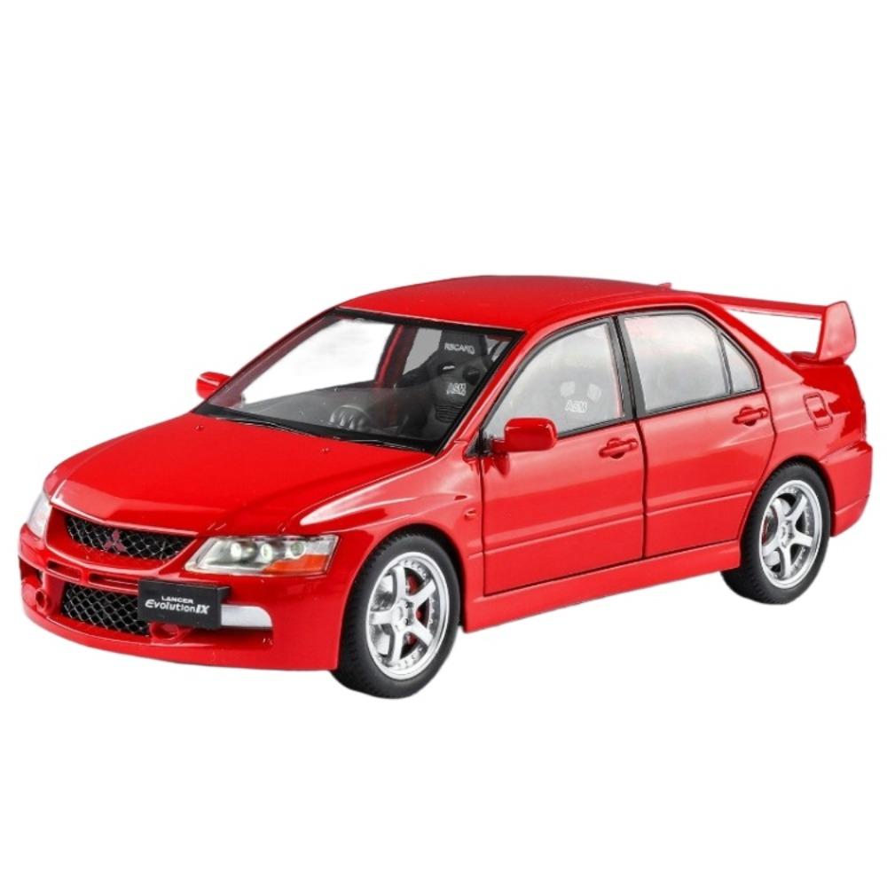Simulation 1/24 Scale Mitsubishi EV09 Street Version Alloy Car Model Collection Ornament Toy Vehicle Children Boy Gift Miniature