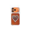 Glitter Heart Mirror Stand Case for iPhone 13/14/15/16/17 Pro Max