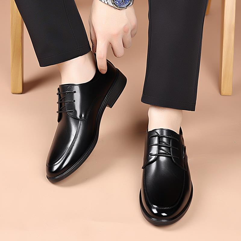 Fashion All-match Flats Fashion Oxfords Shoes Leather Male Outdoor Walking Shoes Lace-Up Male Comfortable Casual Shoe Men Dress Shoes