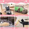 Catnip Toys for Cats Plush Pillow with Crinkle Sound and Catnip Self Healing Interactive Chew Toy Kitten Teething Toys Pet