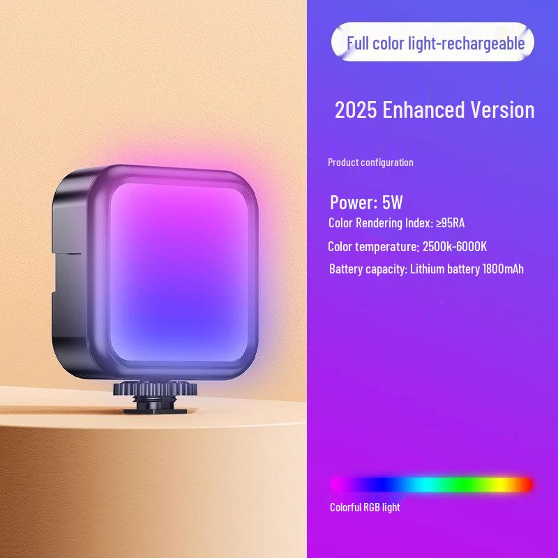 Mini Portable RGB Fill Light for Selfies, Streaming, and Photography