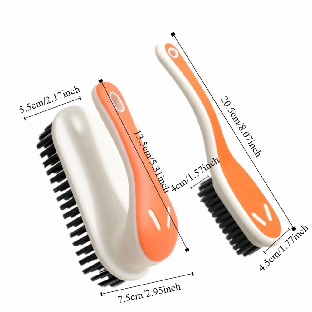 2PCS/SET Portable Cleaning Brush Multi-Purpose Shoe Brush Practical Kitchen Utensil Brush  Bathroom