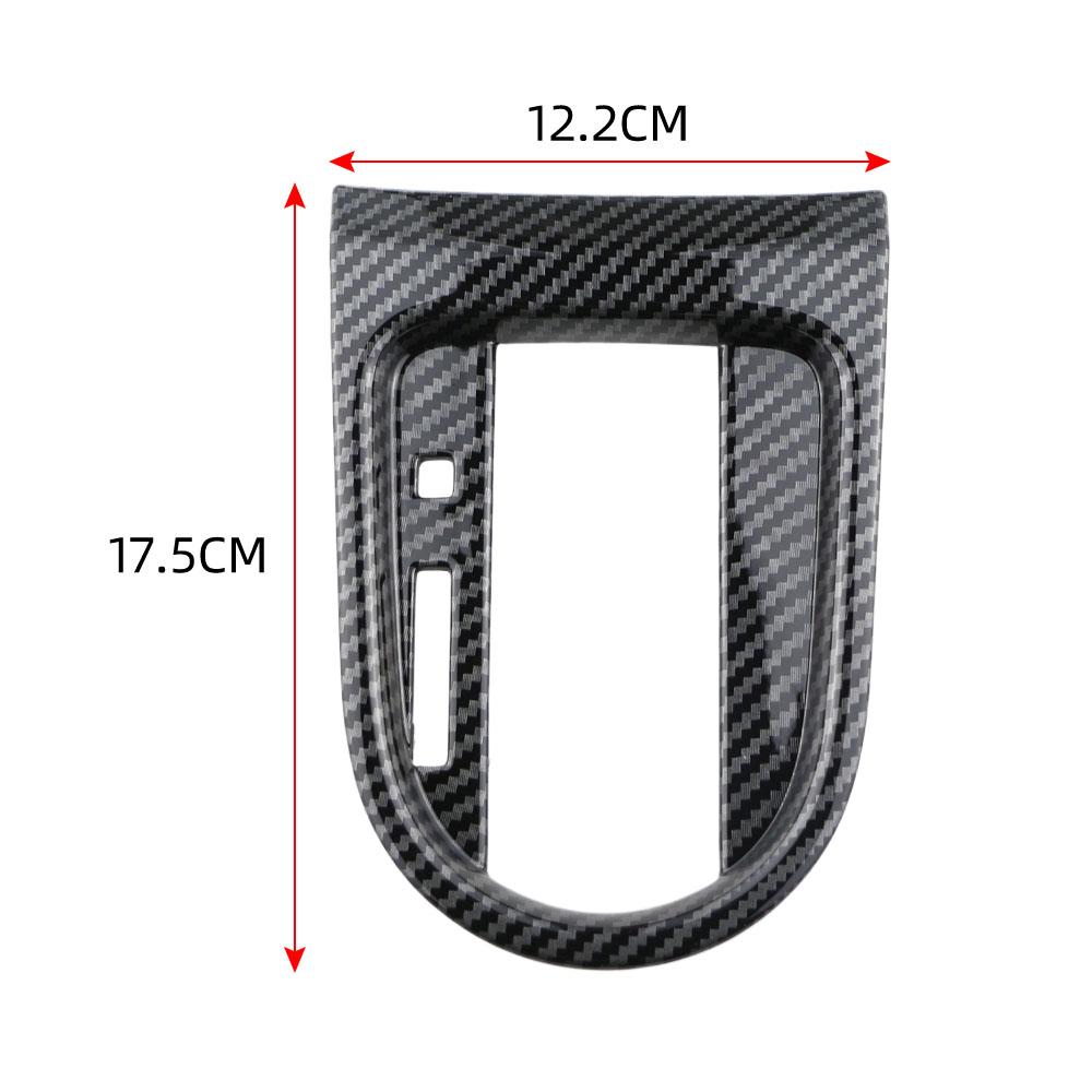 Car Gear Shift Decoration Cover ABS Chrome Sticker for Ford Mustang 2015 2016 2017 2018 2019-2023 AT LHD Interior Accessories