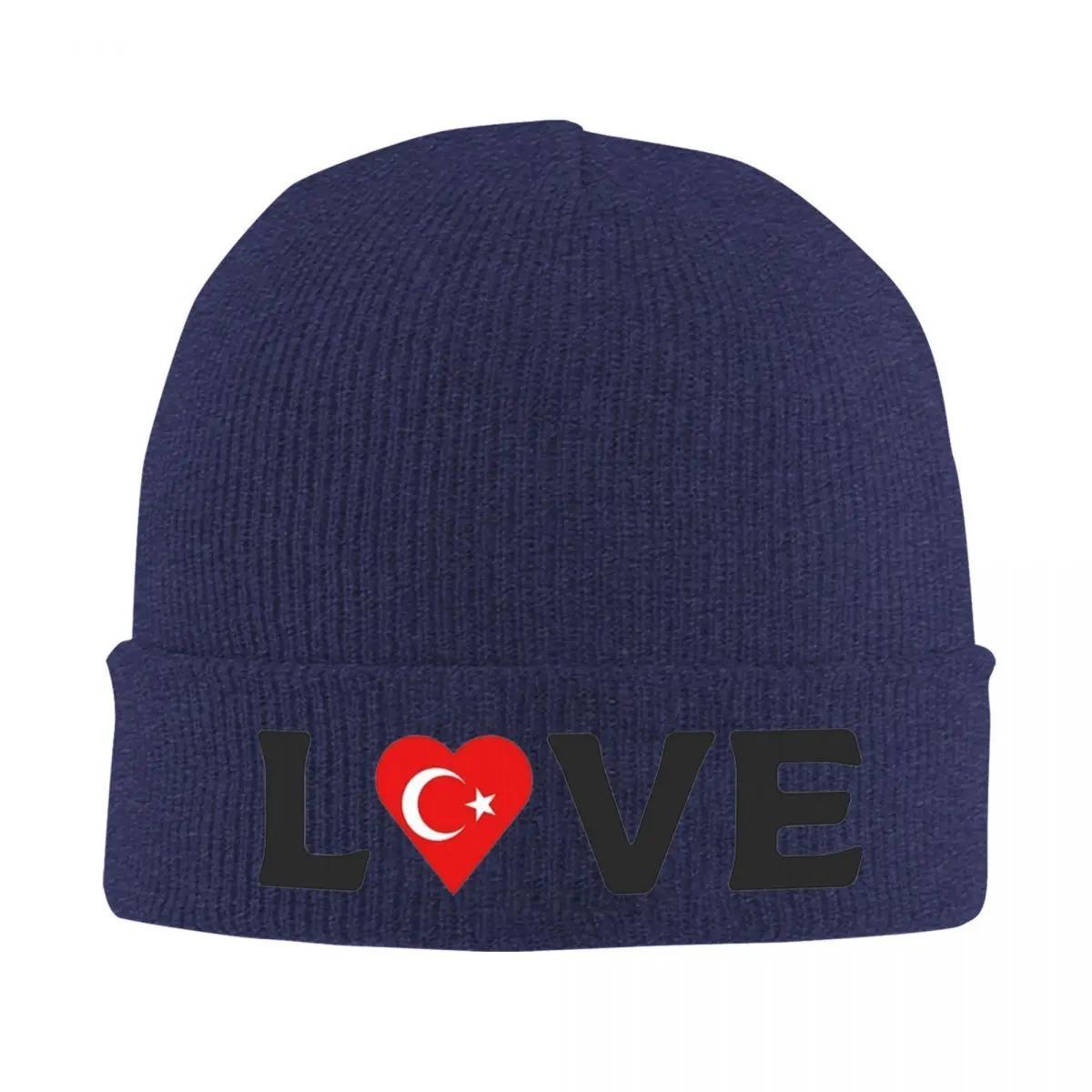 

LOVE Turkey Bonnet Hats Beanie Hats Graphic Skullies Beanies Winter Hip Hop Adult Unisex Kpop Elastic Cap
