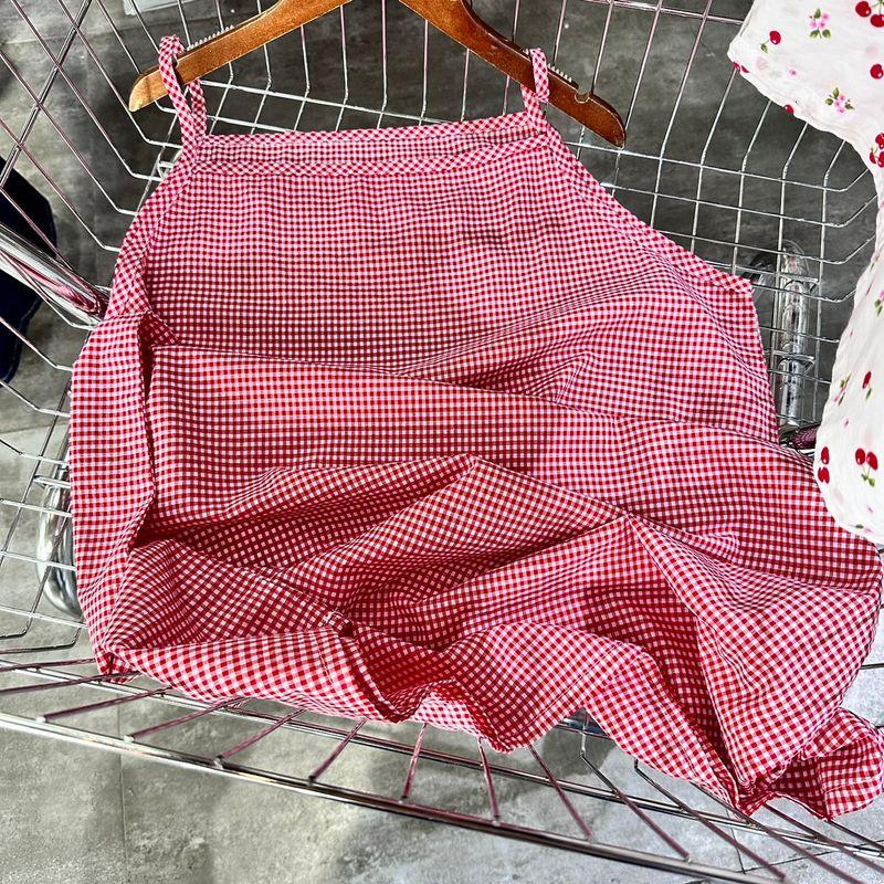 

Кроличий Домашний Топ-майка на тонких бретельках, Юбка, Повседневное Свободное Платье, Платье-бандаж, Внутренняя Одежда, Юбка Длинного Стиля Red xiao-ge-zi All yards