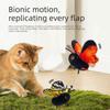Multiple Modes Butterfly Cat Teaser Hanging Elastic String Feline Toy  Kittens