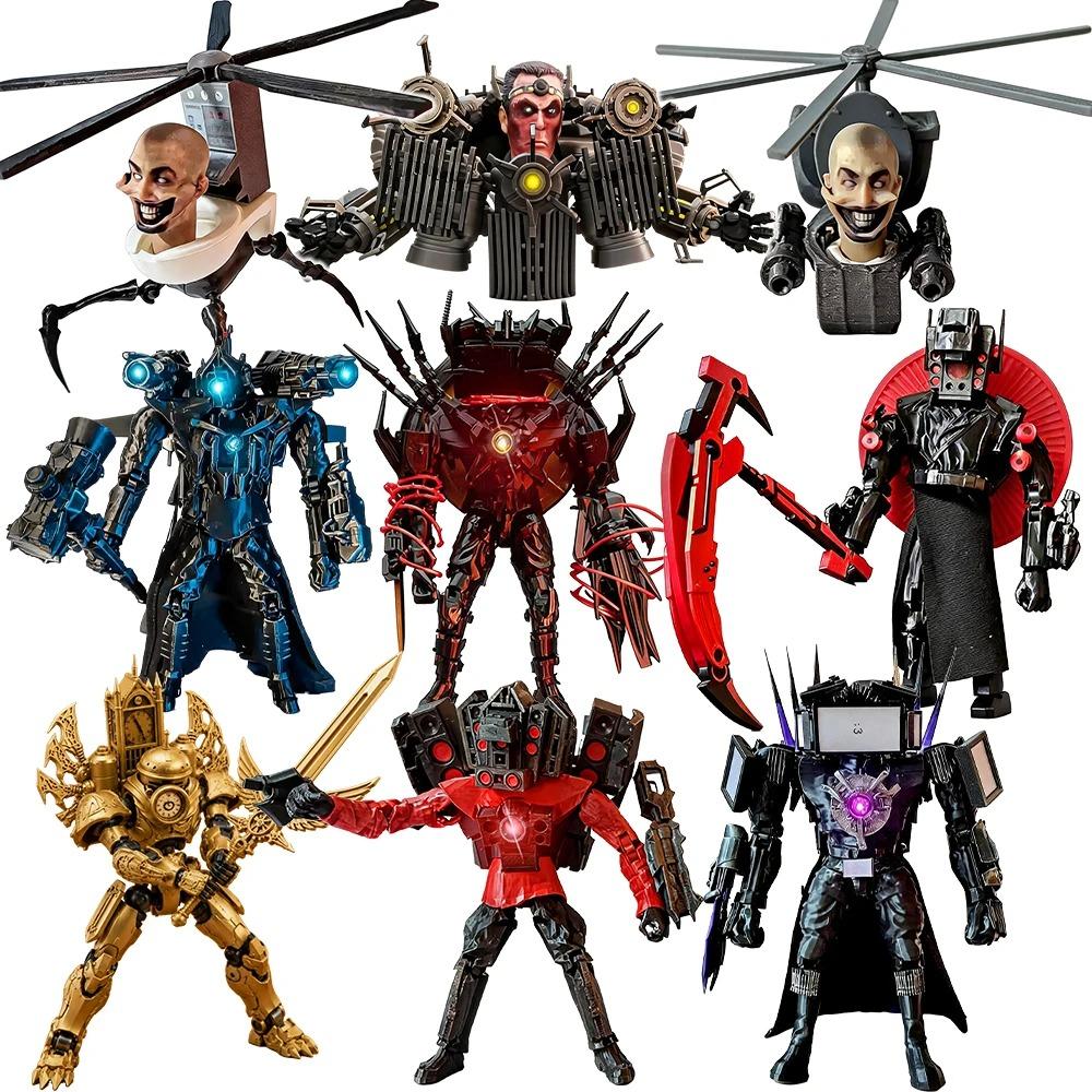 2026 Skibidis Toilets Action Figures 3D Printed Speakerman Clockman TV Man Articulated Models for Kids Birthday Gift