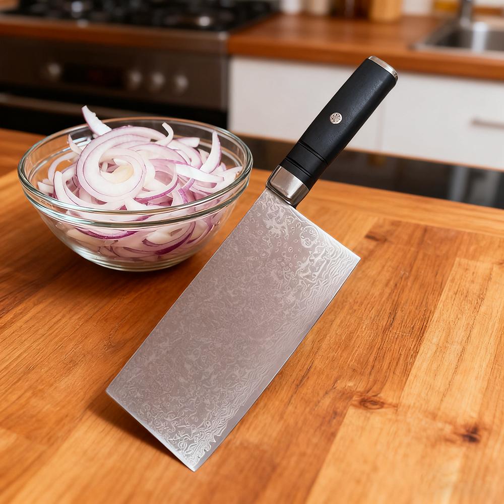 7.3 Inch Chinese Chef Knife 67-layers Damascus Steel Blade G10 Handle Slicing Vegetables Cleaver Meat Profissional Kitchen Knife
