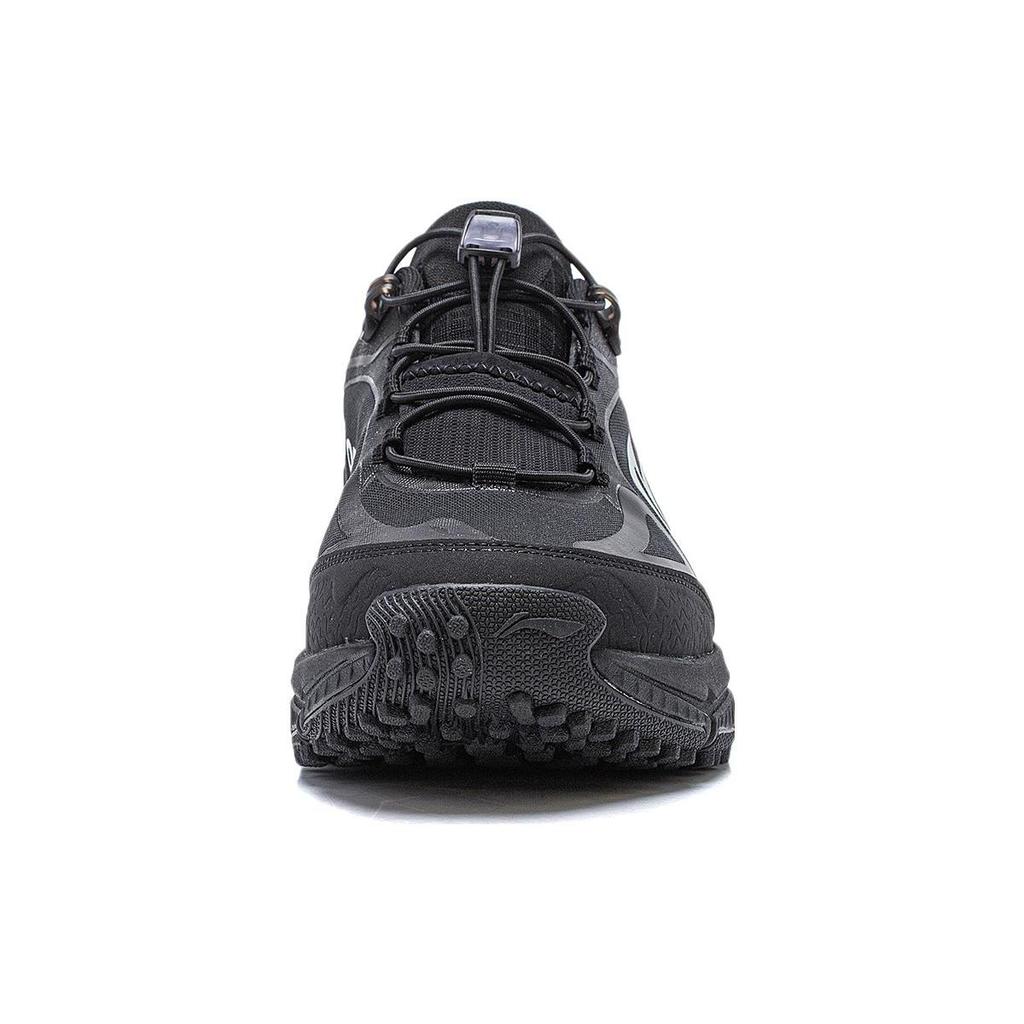 Li Ning Slip Resistant Low top Water Repellent Technology Running Shoes Men's Black ARNT009-1