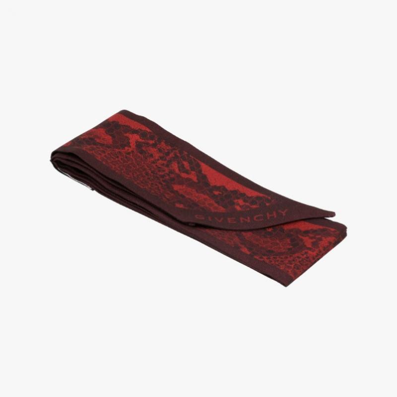 Givenchy 4g Skinny Twill Silk Scarf Bg00l0g002 613  Gw5120 Ss988 1 