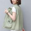 Spring and Summer Women's Short Thin Vest  Sleeveless Jacket Casual Large Size Loose Outer Wear Sunscreen Vest
