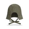 VARZAR VA Curved Oval Metal Bonnet Hat Khaki