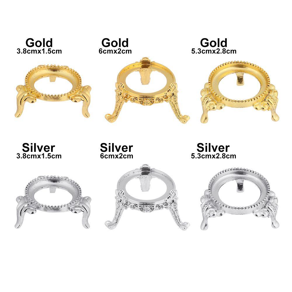 European Style Crystal Ball Holder Glass Sphere Base Egg Support Metal Display Stand Photography Props Desktop Ornaments Gift