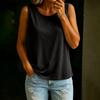Women Sleeveless Tank Top with Built-in Bra Lightweight Loose Fit Camisole Vest Casual Basic Outerwear Undershirt