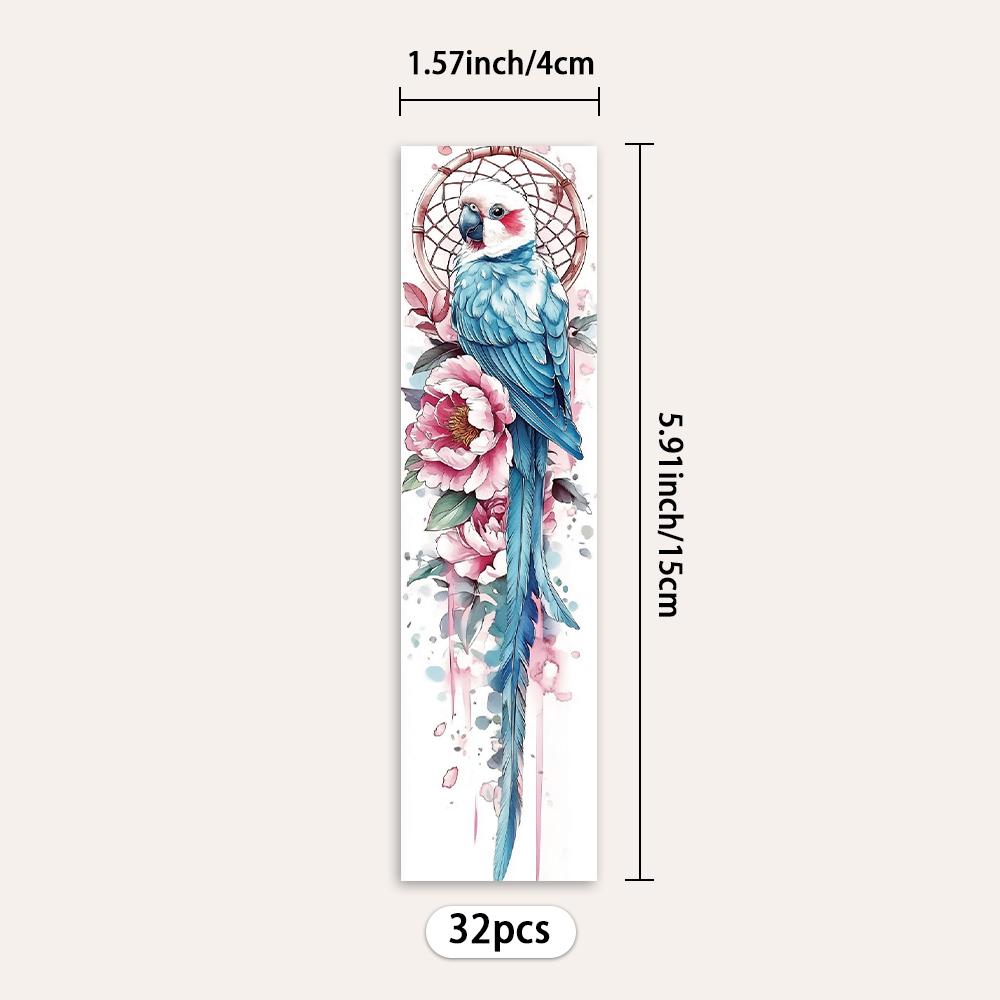 32pcs, Abstract skull bookmark, suitable for back-to-school season, Christmas, Halloween, teachers, readers, and birthdays.